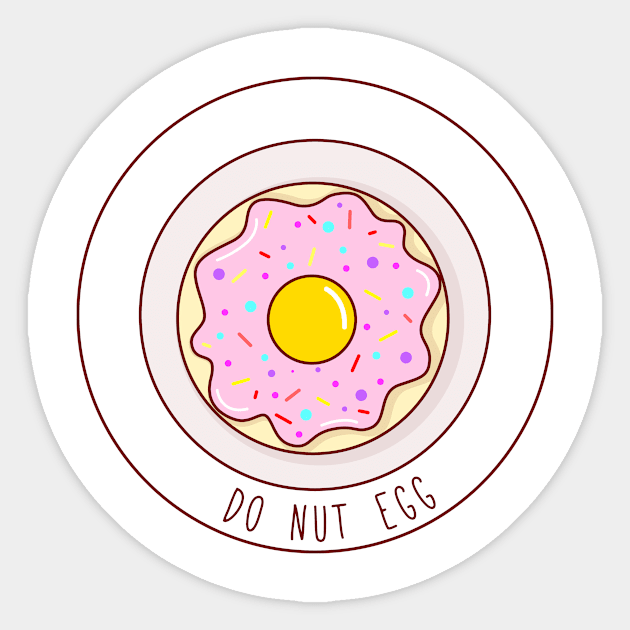 Do Nut Egg! Sticker by amberlim1